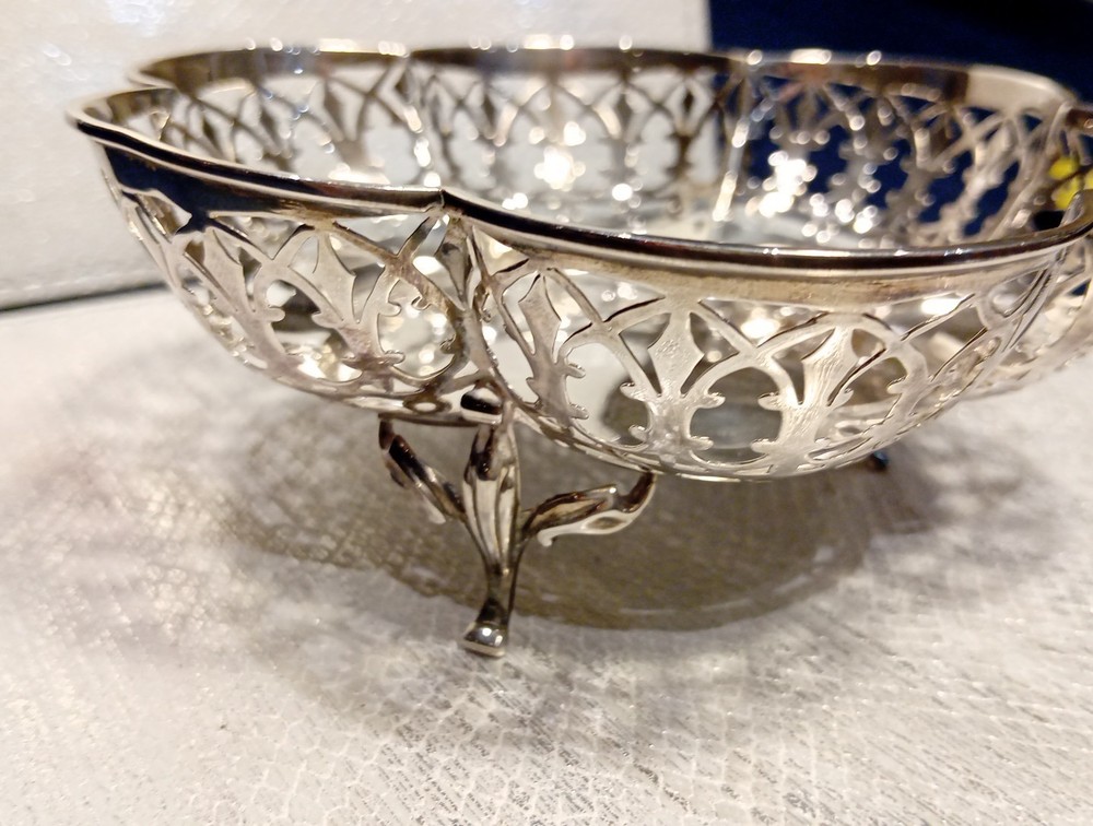 Solid Silver Victorian Basket.