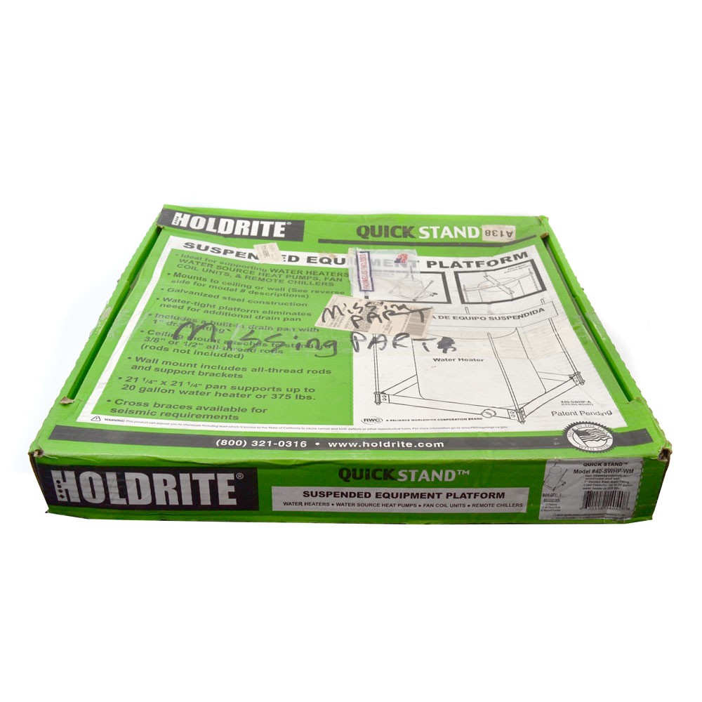 NEW Holdrite 40-SWHP-WM Quick Stand Suspended Equipment/Water Heater Platform