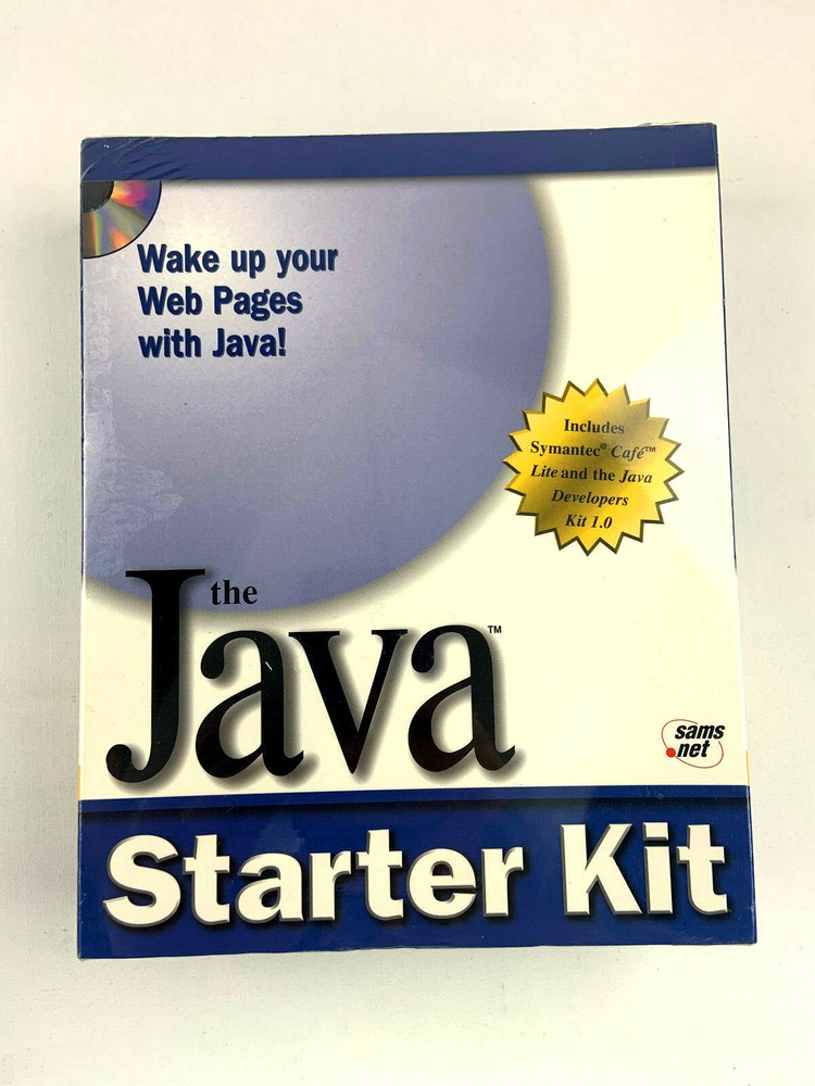 The Java Starter Kit Software With Book Vintage PC Software 1996 (SEALED)
