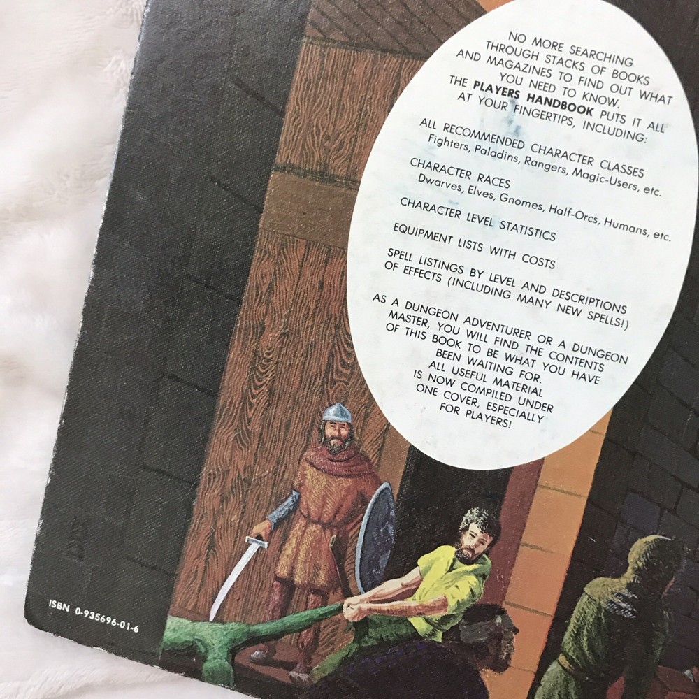 Dungeons & Dragons Players Handbook AD&D 1978 😎🔥👍 🐉