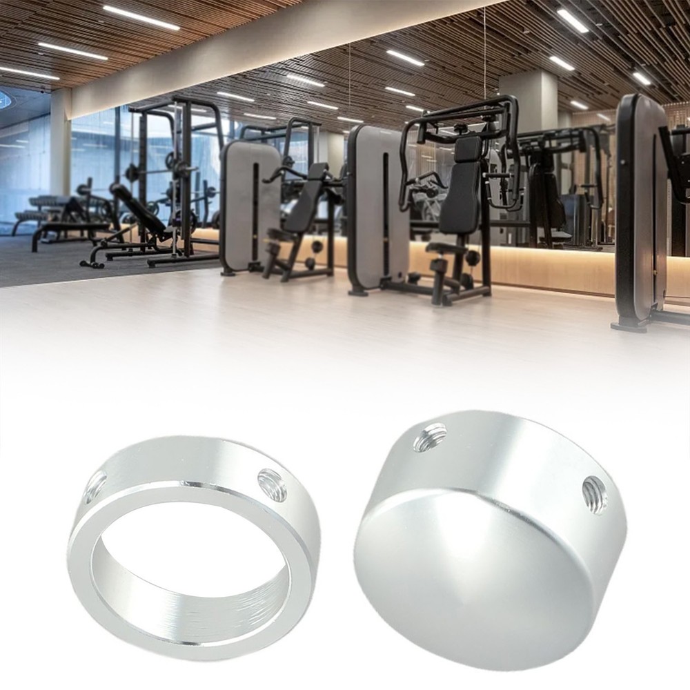 Gym Equipment Handle End Cap Plate Loaded Machine Accessory Silver Color