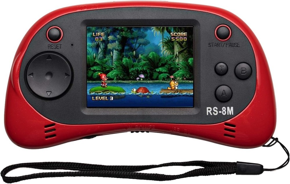 16 Bit Handheld Game Player - Lightweight, Rechargeable & Includes Accessories