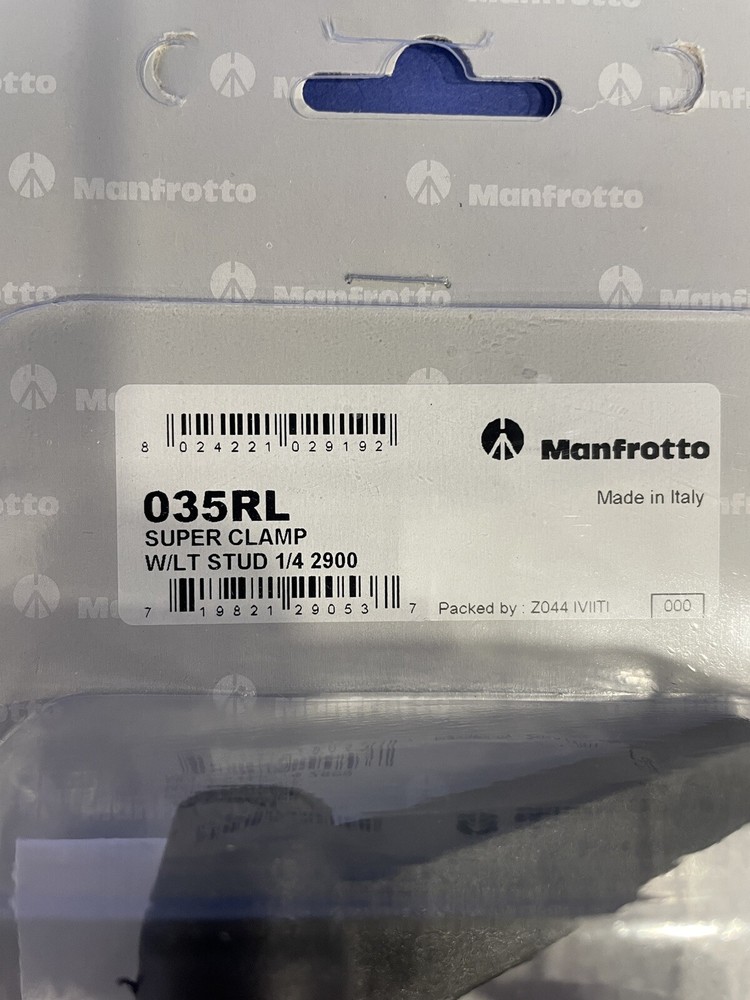 Manfrotto 035 Super Clamp - Black With Stud