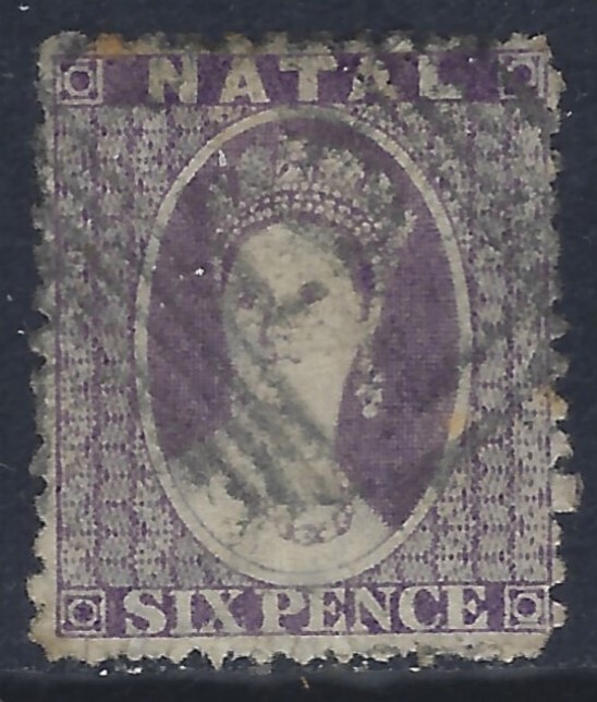 Natal, Scott #16, 6p Queen Victoria, Wmk 1, Used