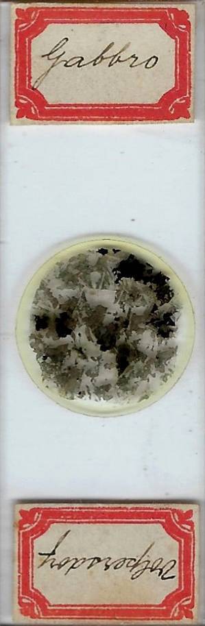 Gabbro from Volpersdorf Poland Petrographic Microscope Slide