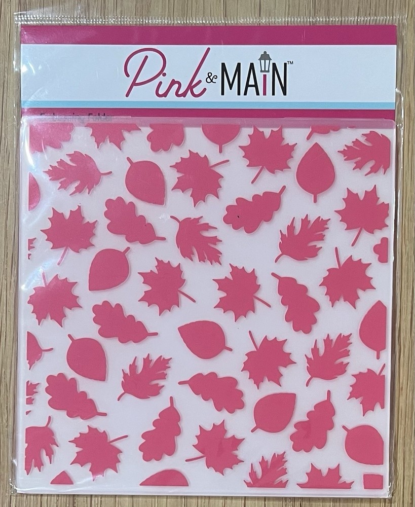 Pink & Main Leaves Embossing Folder #PMT050 NEW