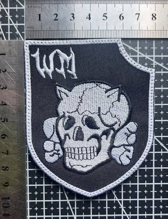 Chevron Ukraine Skull