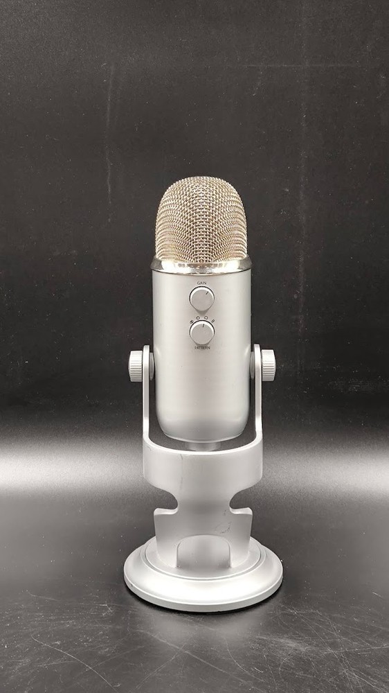 Blue Yeti Microphone Used Working Silver