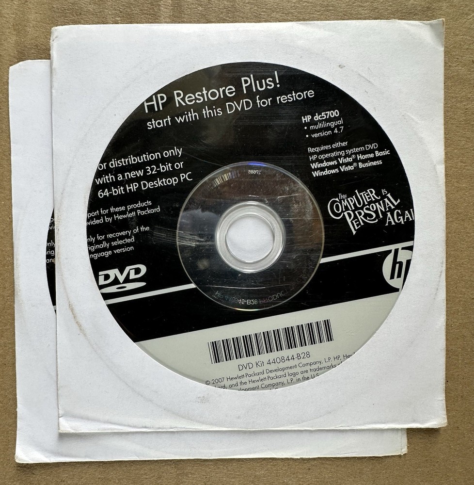 20 DISC LOT HP Restore Plus MICROSOFT WINDOWS Operating System INSTALLATION DVDs