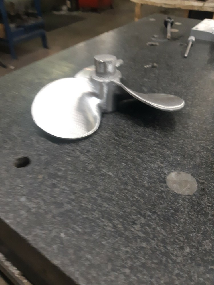 mixing propeller 10x10in. new 316ss 5/8 or 3/4, 7/8,1"or any size bore. Balanced