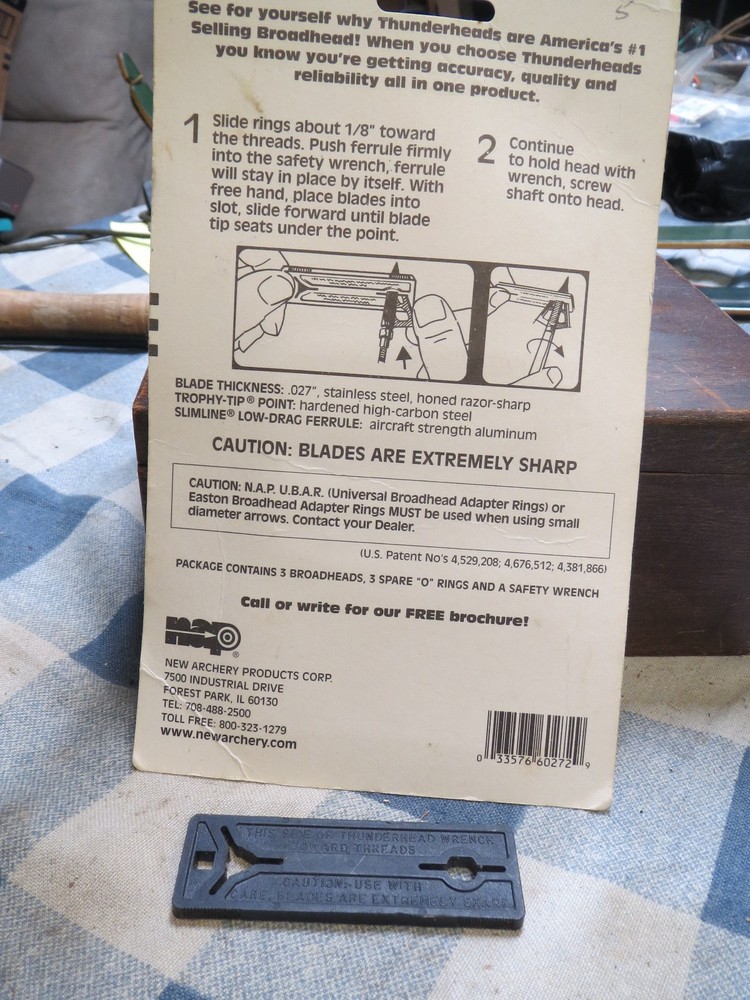 ThunderHead Broadheads (3 Count) - 125 Gr. Archery