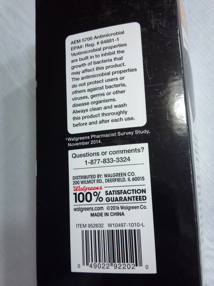 Walgreens BACK SUPPORT WITH COPPER INFUSED FABRIC Adjustable, Antimicrobial