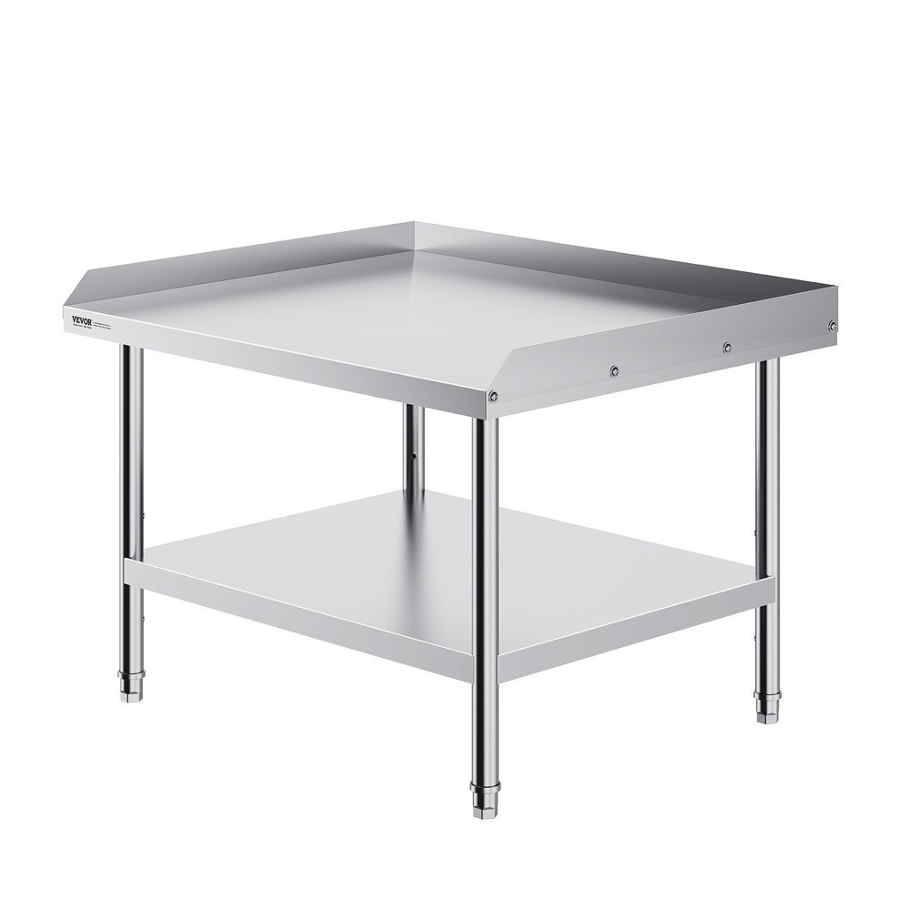Stainless Steel Prep Table 30x36" - Commercial Worktable w/Adjustable Height