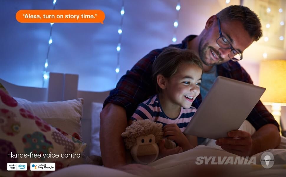 Sylvania Smart+ Light Bulb Dimmable Soft White A19 9W 800 Lumen 2700K 4 Pack New