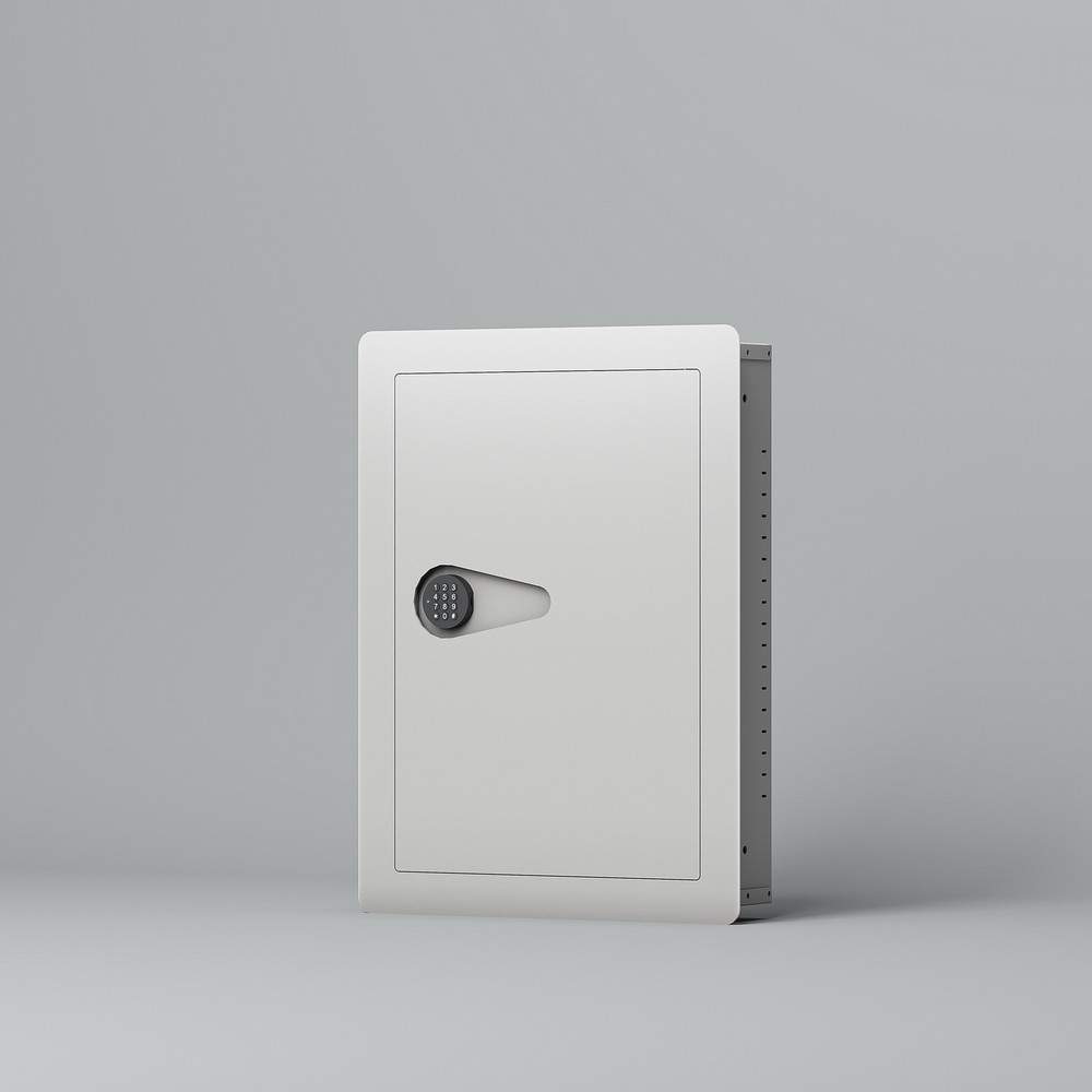 Digital Keypad Wall Hidden Safe Flat Box Fireproof Firearm Valuables Documents