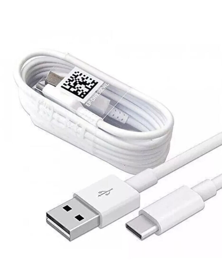 For Samsung Type C USB Charging Data Sync Cable Lead Wire White,1 Meter