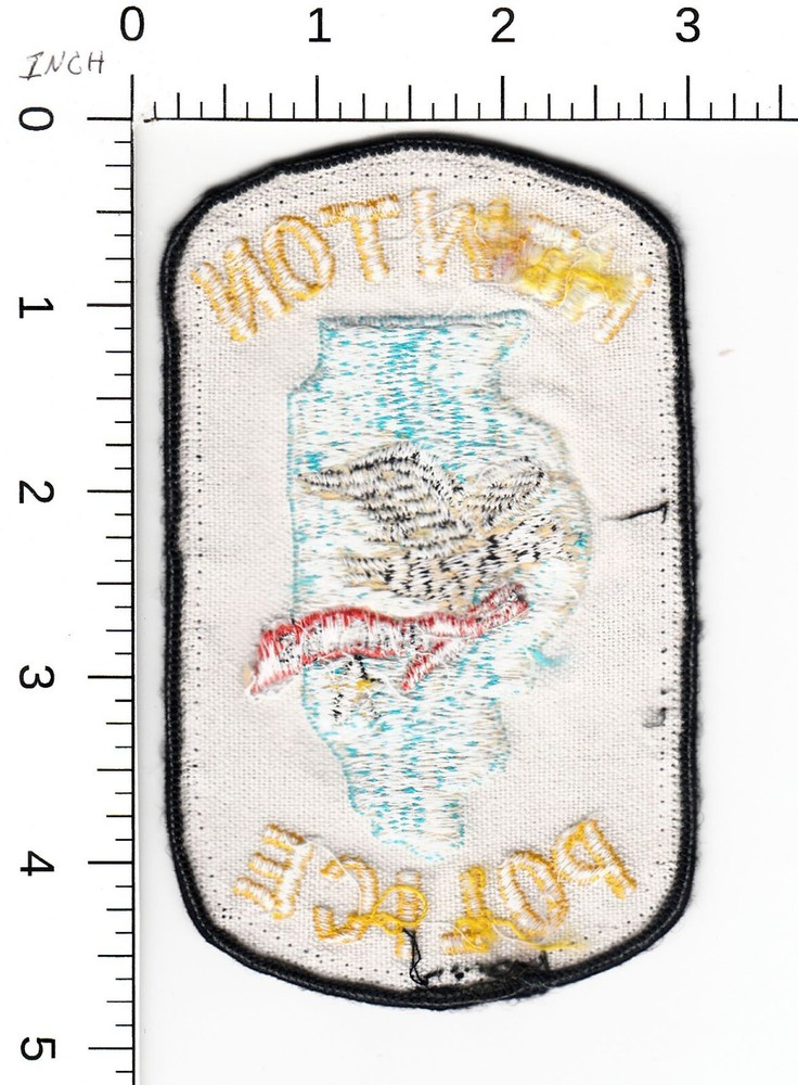 OOS NEWTON (NOTE EAGLE IMAGE) ILLINOIS POLICE COLLECTIBLE PATCH
