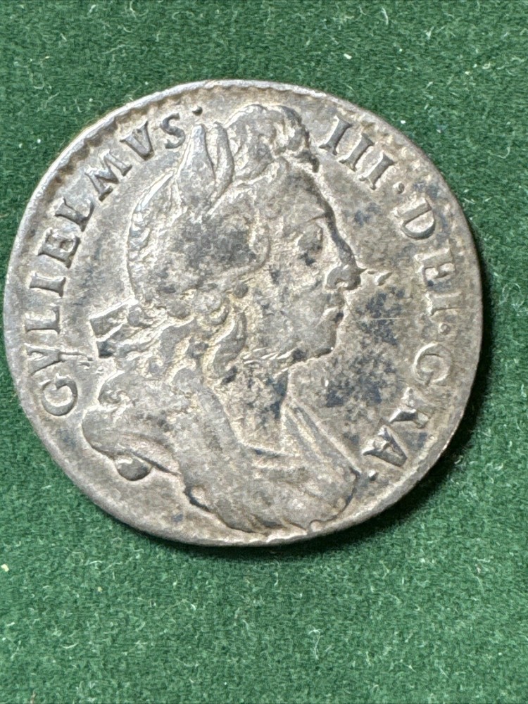 1697 ENGLAND WILLIAM III Silver coin SIXPENCE