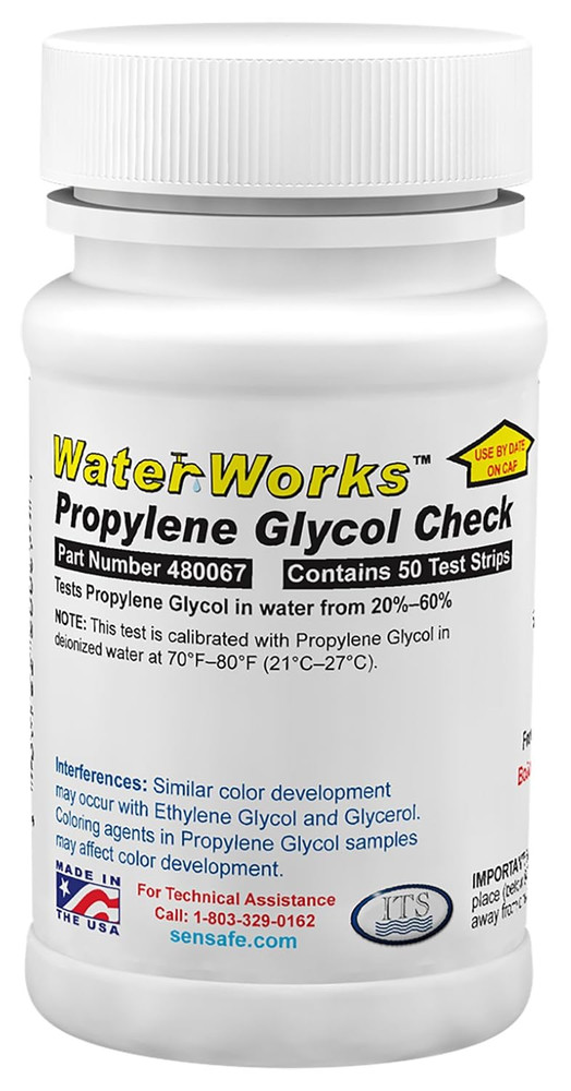 480067 Waterworks Propylene Glycol Check Test Strips