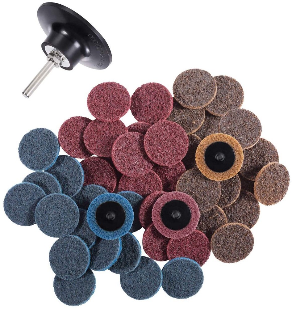31PC 2in Roll Lock Surface Conditioning Die Grinder Sanding Disc Set with Holder
