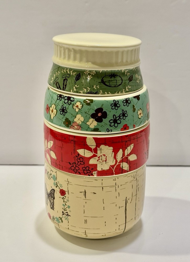 Stoneware Stackable Measuring Cup Set Designed By Eclectic Artist Amylee Weeks