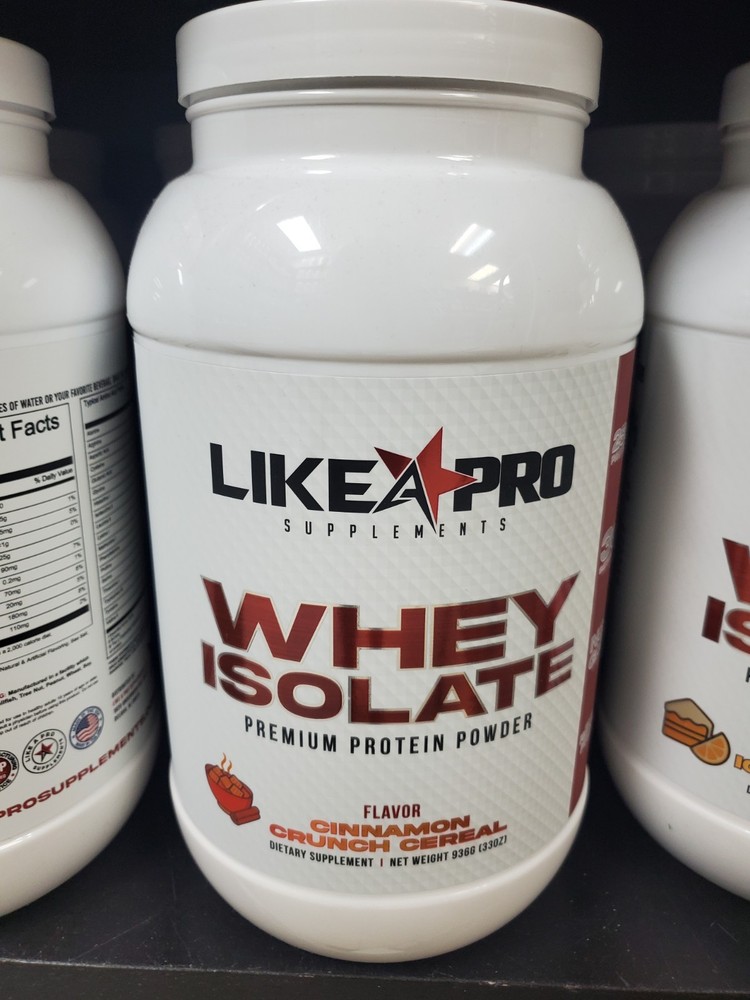 Like A Pro Premium Whey Protein Isolate Cinnamon Crunch Cereal