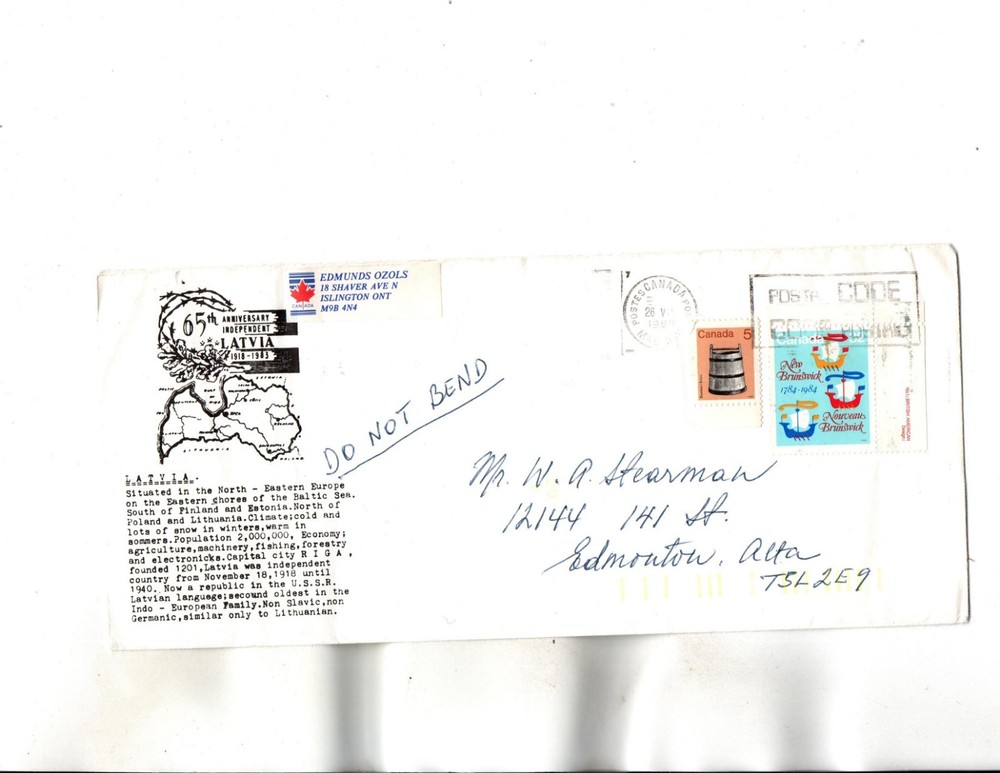 Latvia in Exile 1988 -Canada