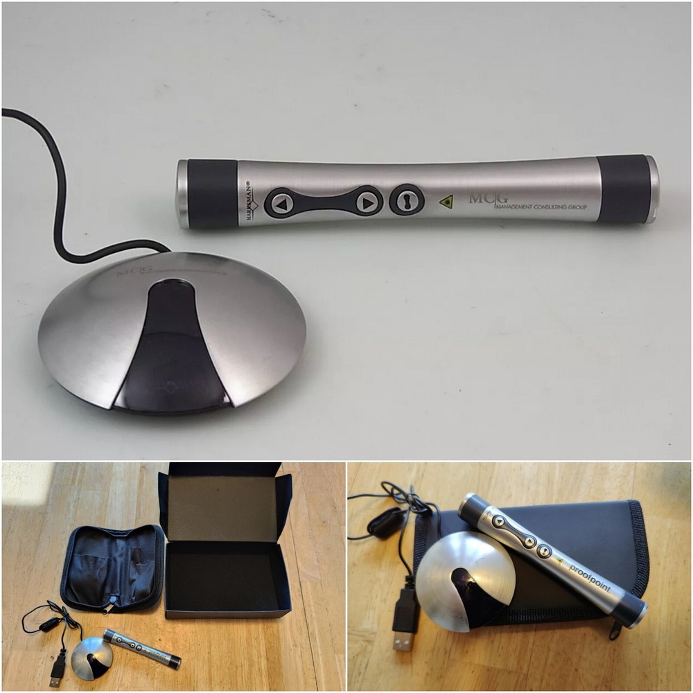 NEW UNUSED Mac & PC Remote Control Laser Pointer Marksman Zodiac Class 2 Silver