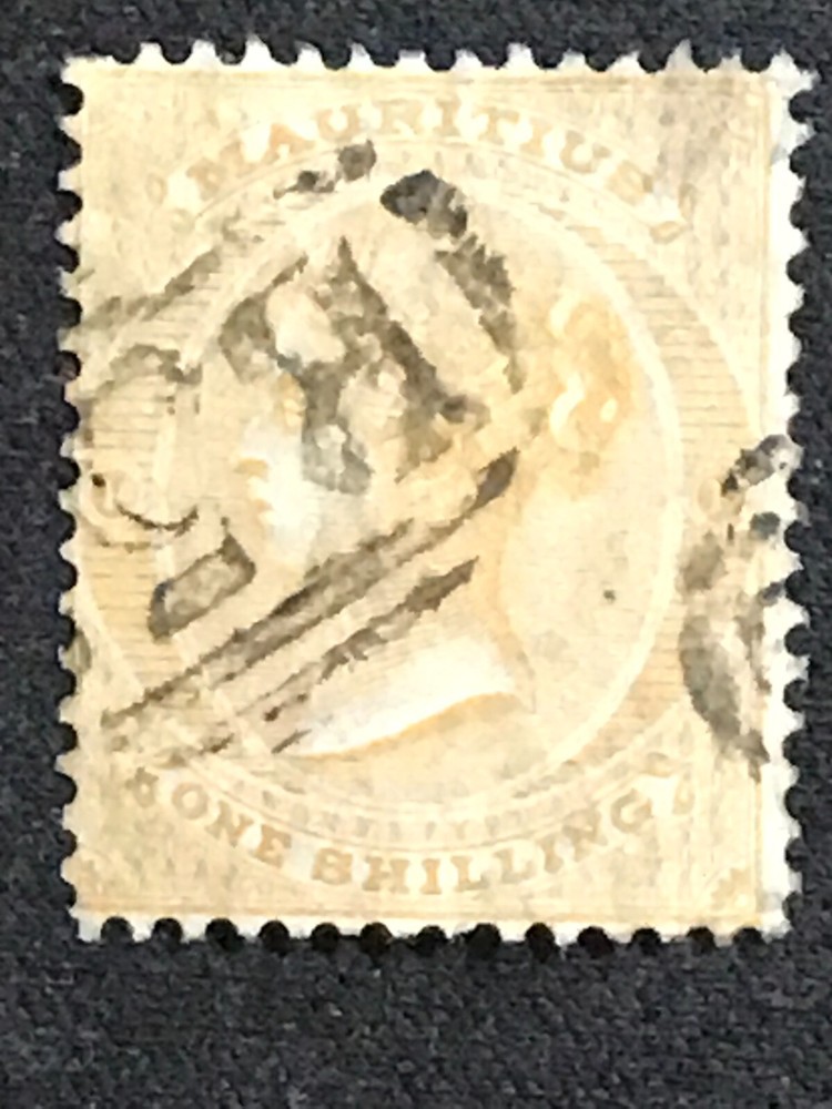 Mauritius SC #39 Used Sm. Thin 1864