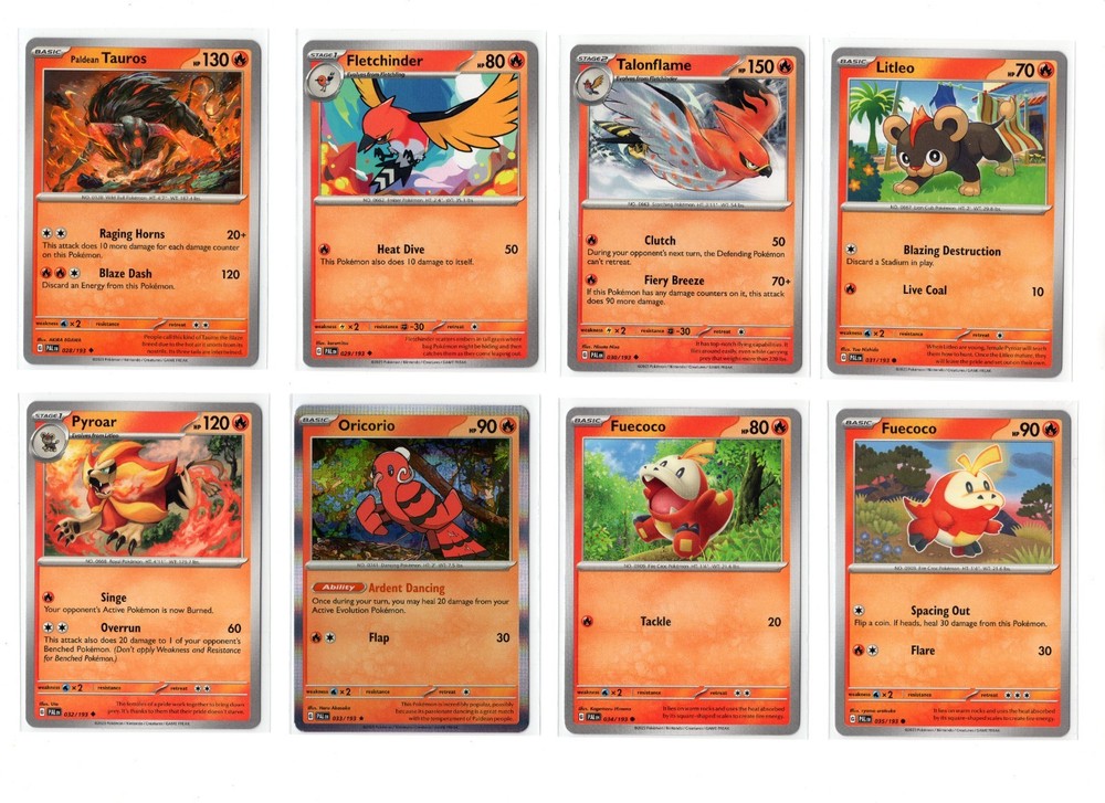 Pokemon SV2 Paldea Evolved C/U/R Complete Set 176 Cards