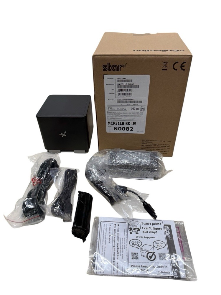Star Micronics mC-Print3 MCP31LB Thermal Receipt Printer Ethernet LAN USB USB-C