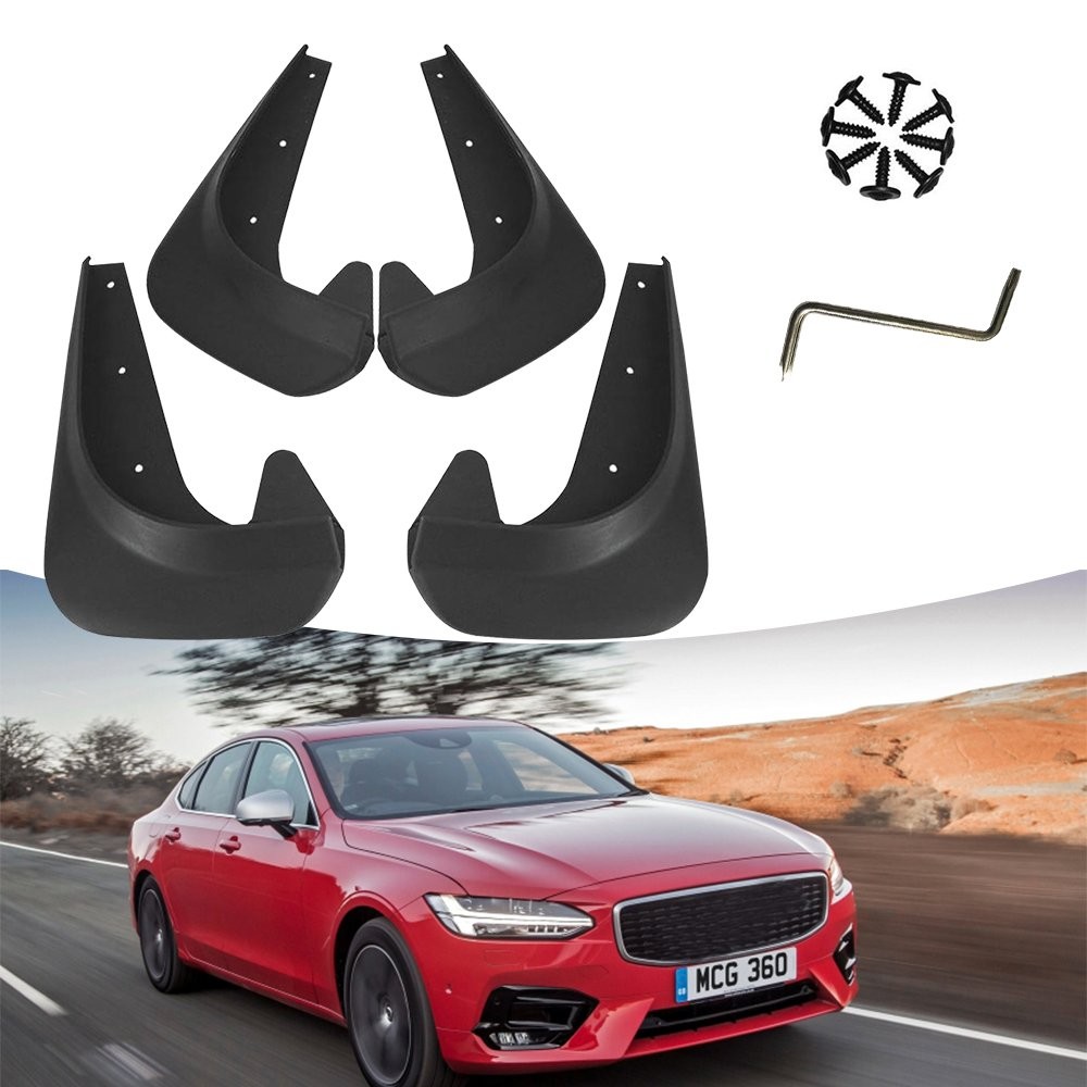 4PCS Universal Car solid Wearing Mud Flaps Splash Guards Front Rear Fender