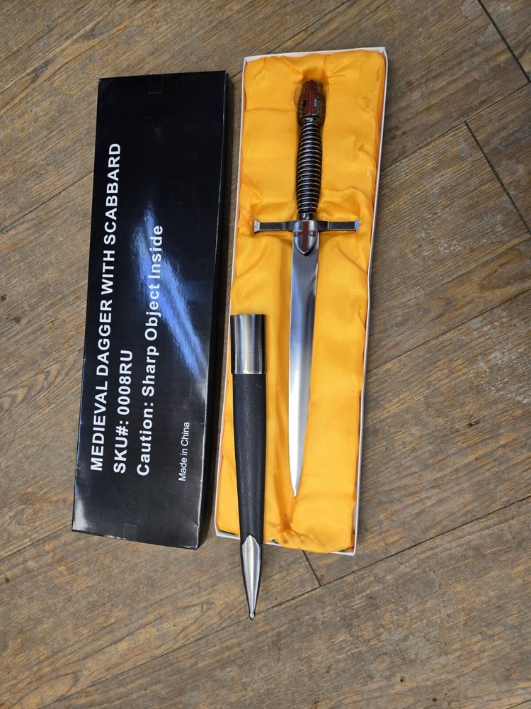 new medieval dagger with scabbard #0008ru