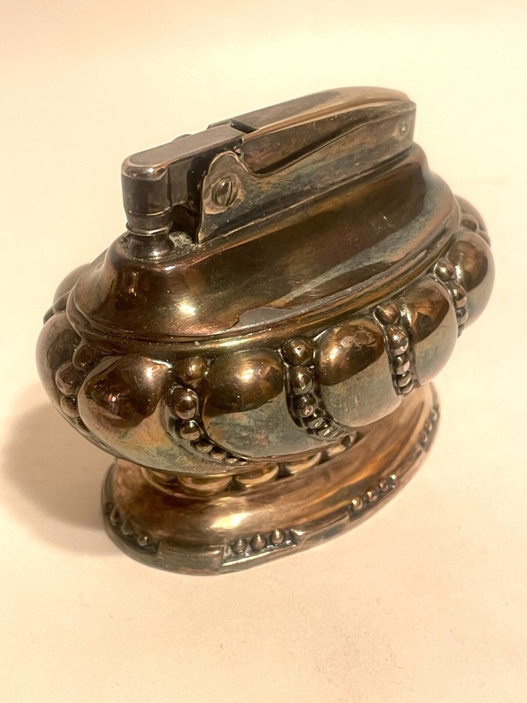 Vintage “Crown” Silver-Plated Ronson Table Lighter