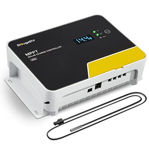MPPT Solar Charge Controller 40A, with Remote APP Control, Backlit LCD