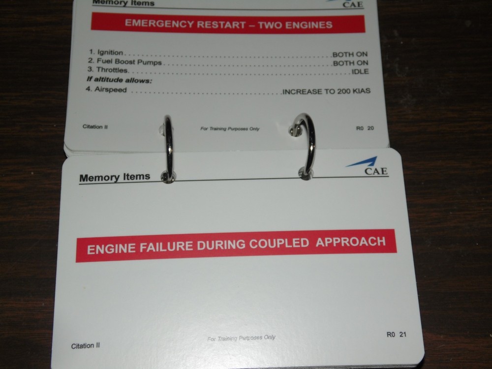 CAE Citation II Flash Cards