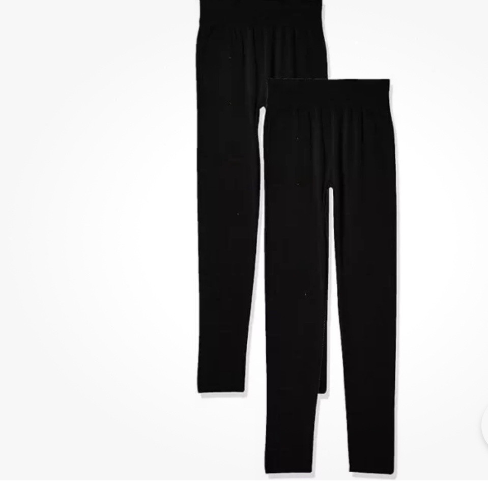 32 Degrees Heat Women's 2 Pack Base Layer Pant, Size Medium, Black