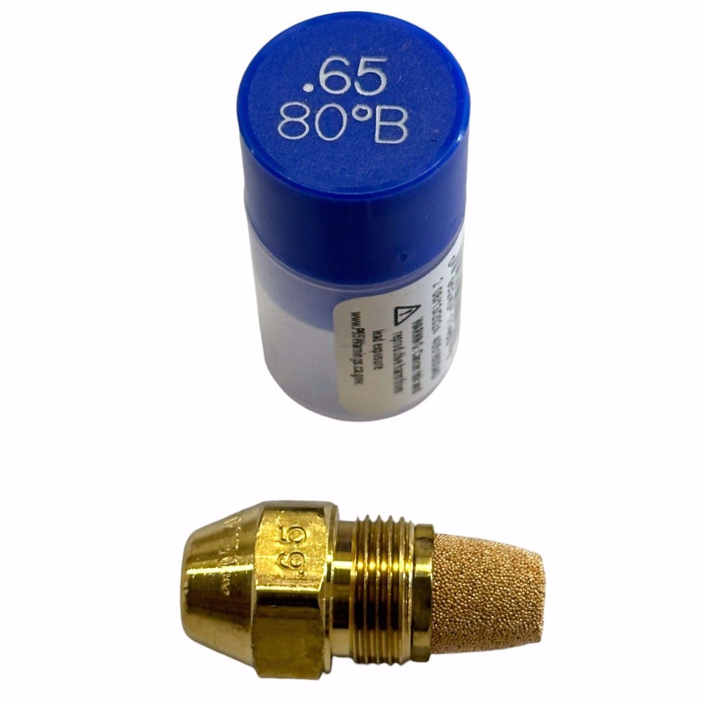 DELAVAN 0.65 GPH 80° B SOLID CONE NOZZLE W/ SINTERED FILTER