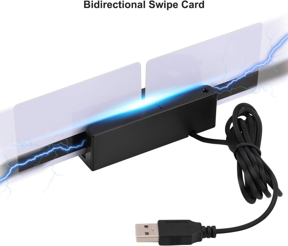 Versatile 3-Track USB Credit Card Reader - Windows & Mac Compatible Solution