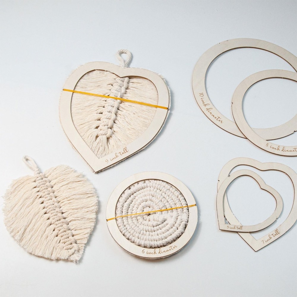 Macrame Leaf Template, 1 Pack Cutting Template Macrame Wall Hanging Tool Macr...