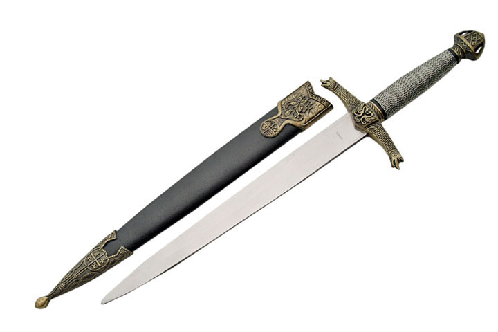 Medieval Lancelot Dagger with Scabbard - New in Box
