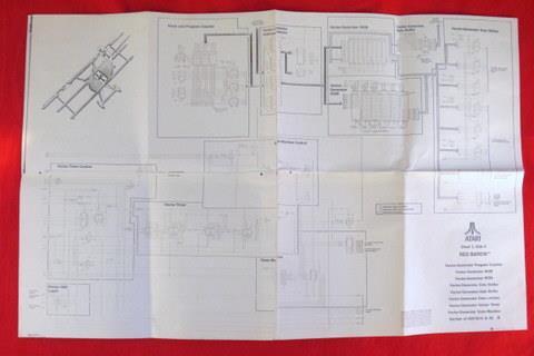 Vintage ATARI Red Baron Vector-Generator Schematics Sheet 3, Side A