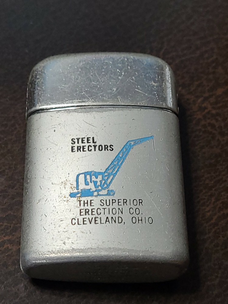 Vintage Ronson Flip Top Lighter Superior Erection Co. Cleveland Oh