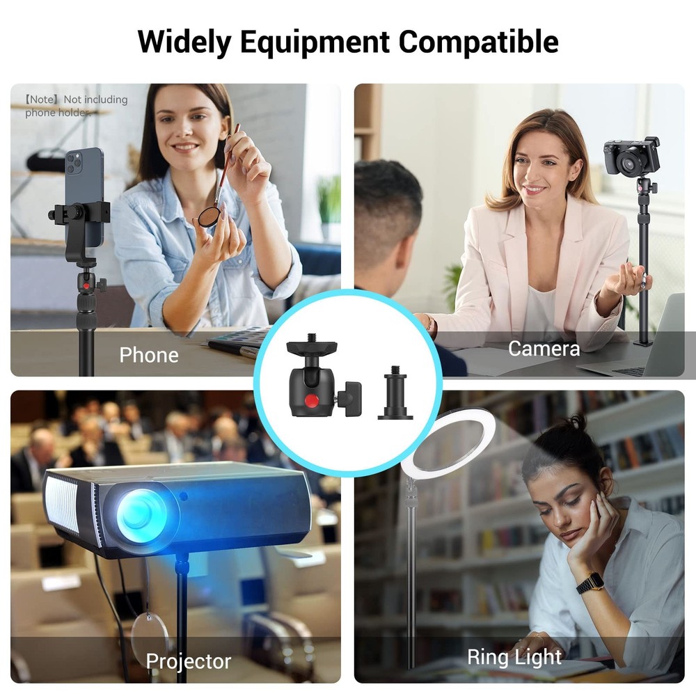 SmallRig Camera Desk Mount Table Stand, Adjustable Light Stand 15"-35", Black