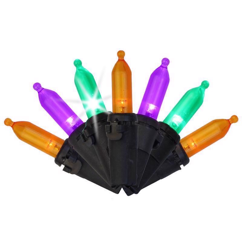 Celebrations 100 LED Mini Halloween Strobe String Lights 24.75ft Plug-In