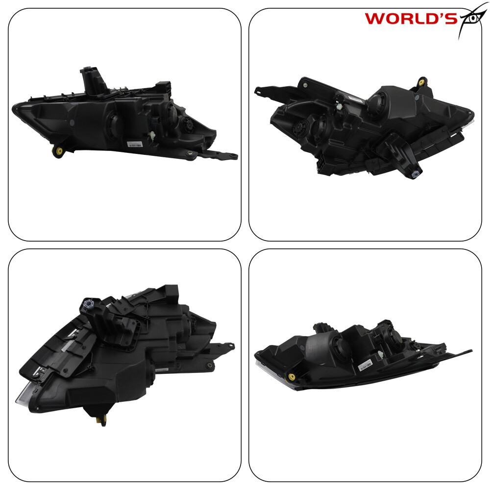 Left+Right Halogen Headlight For Chevrolet Traverse 2013-2017 Black Chrome Bezel