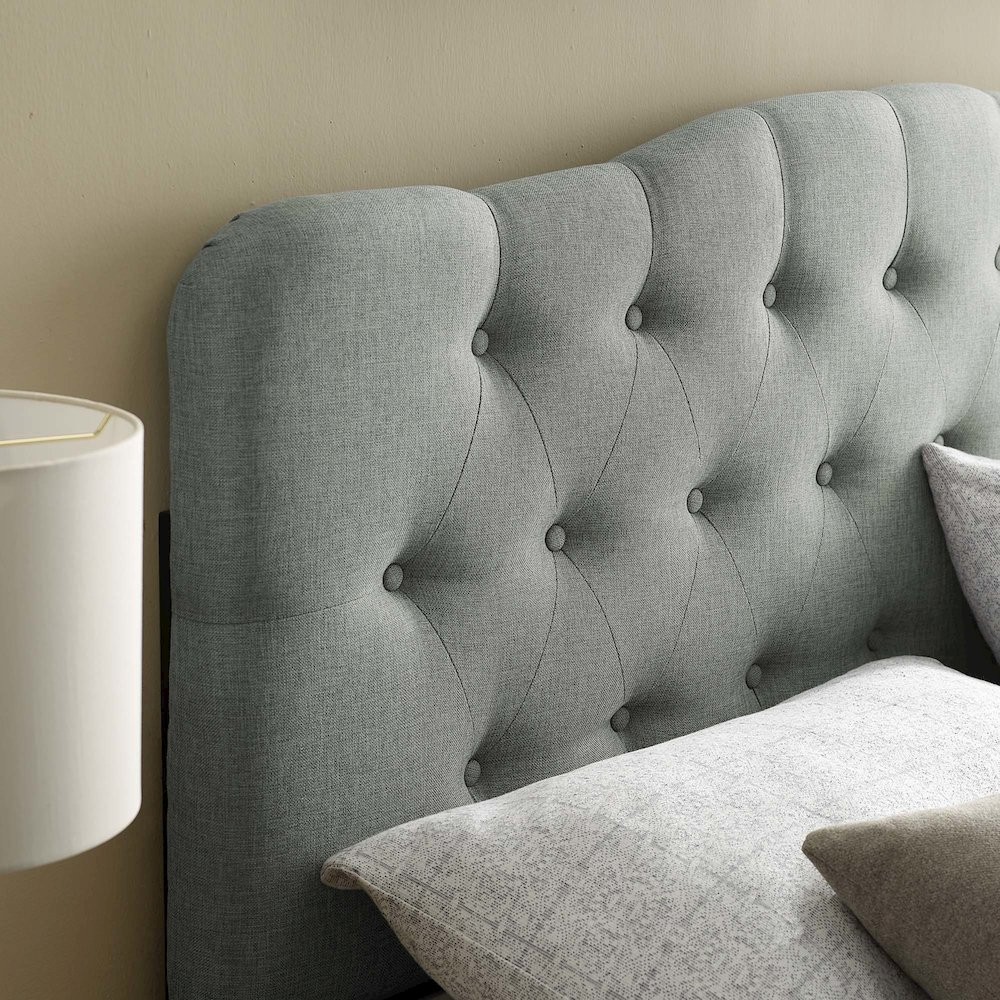 Annabel Upholstered Fabric Queen Headboard