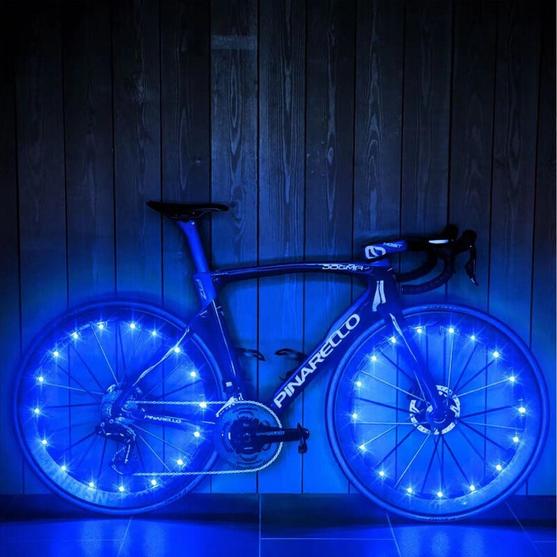 Bicycle Spoke Lights – Spinning Firewheel Effect for Night Rides