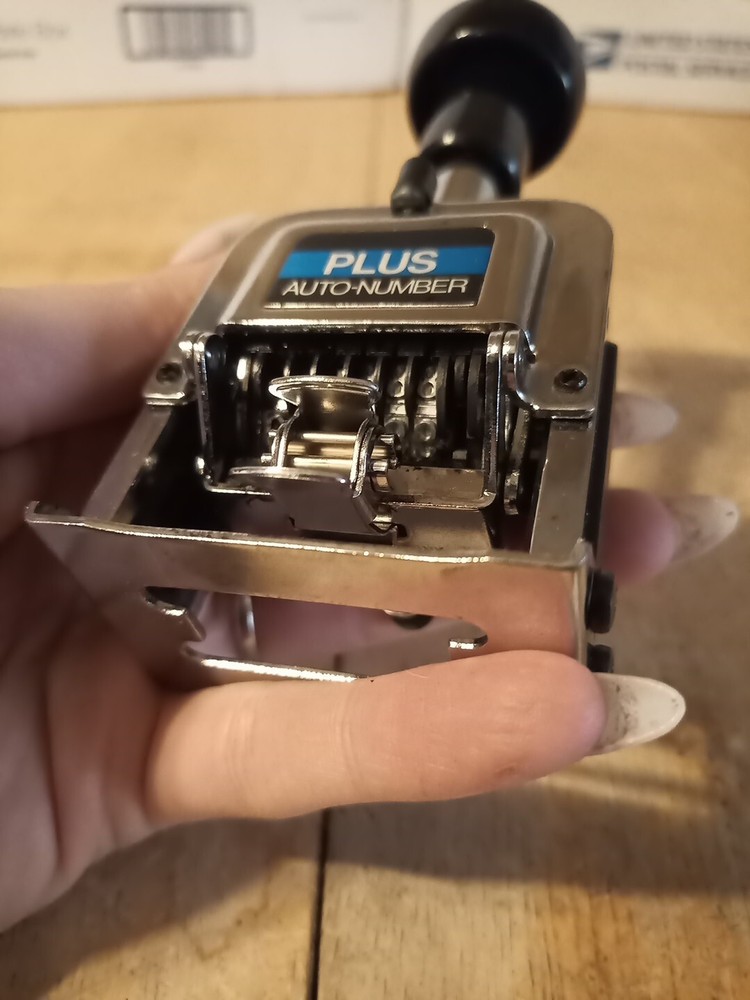 Plus Model A 6-wheel 8 Action Automatic Numbering Machine