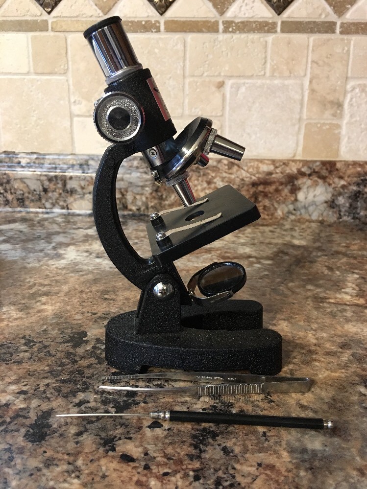 Vintage Precision Tested Optics 300 Power Microscope Lab w/Box~Creative Science